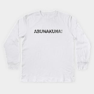 i'm not dangerous (Abunakunai) Japanese English - Black Kids Long Sleeve T-Shirt